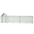 16x3FT Metal Chicken Coop Run Backyard Hen House Poultry Habitat Cage w/Cover