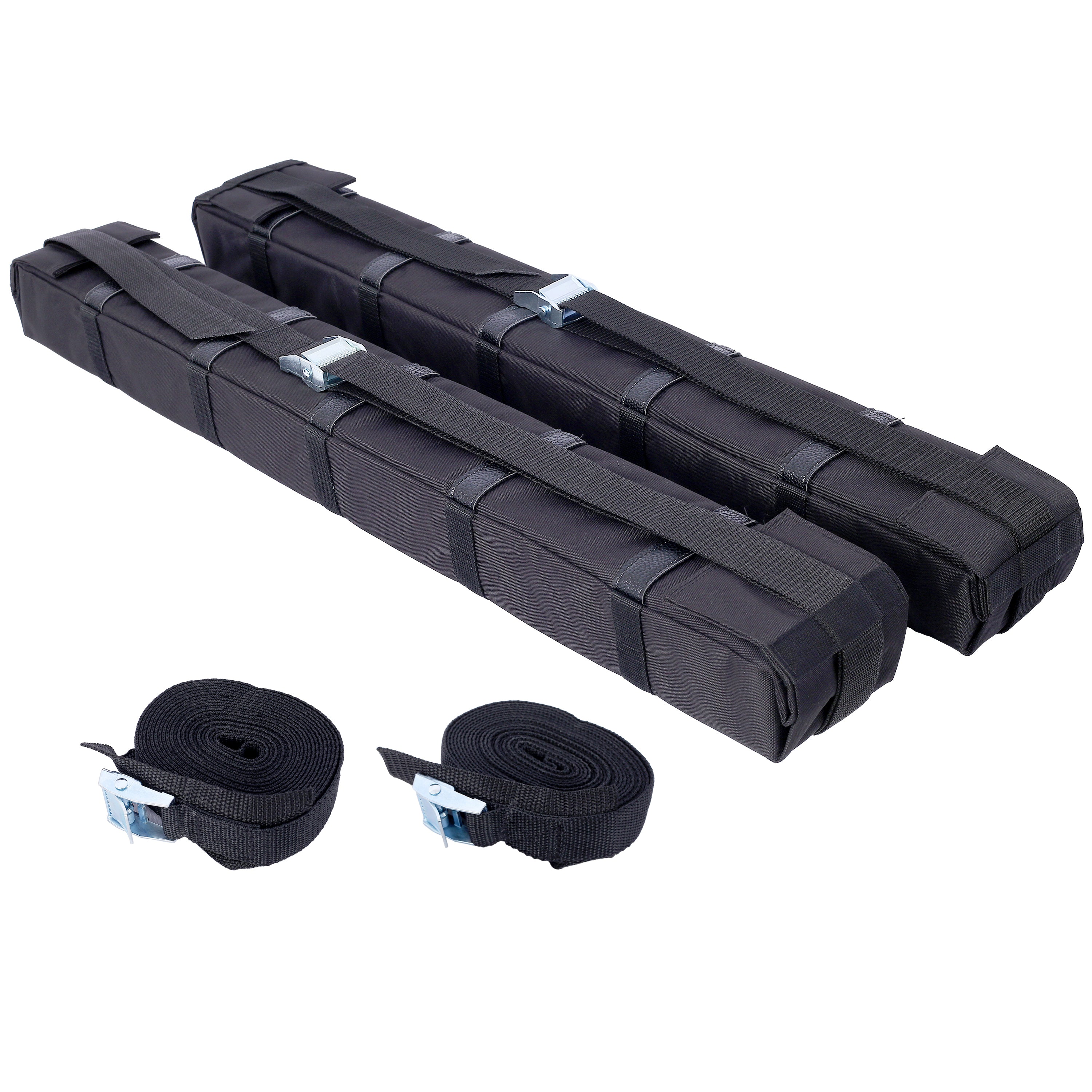 Premium Kayak Roof Rack Pads Universal Car Soft Roof Rack Kayak Carrier for Canoe/Surfboard/Paddleboard/SUP/Snowboard with Tie Down Straps, Tie Down Rope, Quick Loop Strap and Storage Bag