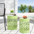 Outdoor Metal S/2 end table