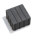 WPC Wood-Plastic Composite Patio Deck Tiles Pack of 22, Interlocking DIY Flooring, Water Resistant Indoor Outdoor - 11.8' Dark Gray