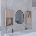 Oba 2-Pc Wall-Mounted Bathroom Medicine Cabinet with Open and Closed Storage