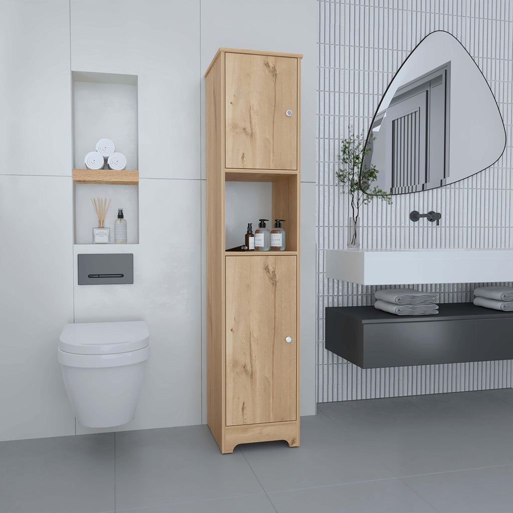 Brighton 1-Shelf Linen Cabinet Light Oak
