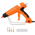 550W Hot Glue Gun, Professional Glue Gun with 4 Replacement Nozzles, DIY Craft Repair Thermo Tool with 24Pcs Highly Viscous Glue Sticks
