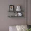 Ecco 31.5' Wide  Floating Shelves Set of 2, Shelves for Wall Decor for Bedroom, Bathroom Storage Shelves, Book Shelves for Living Room