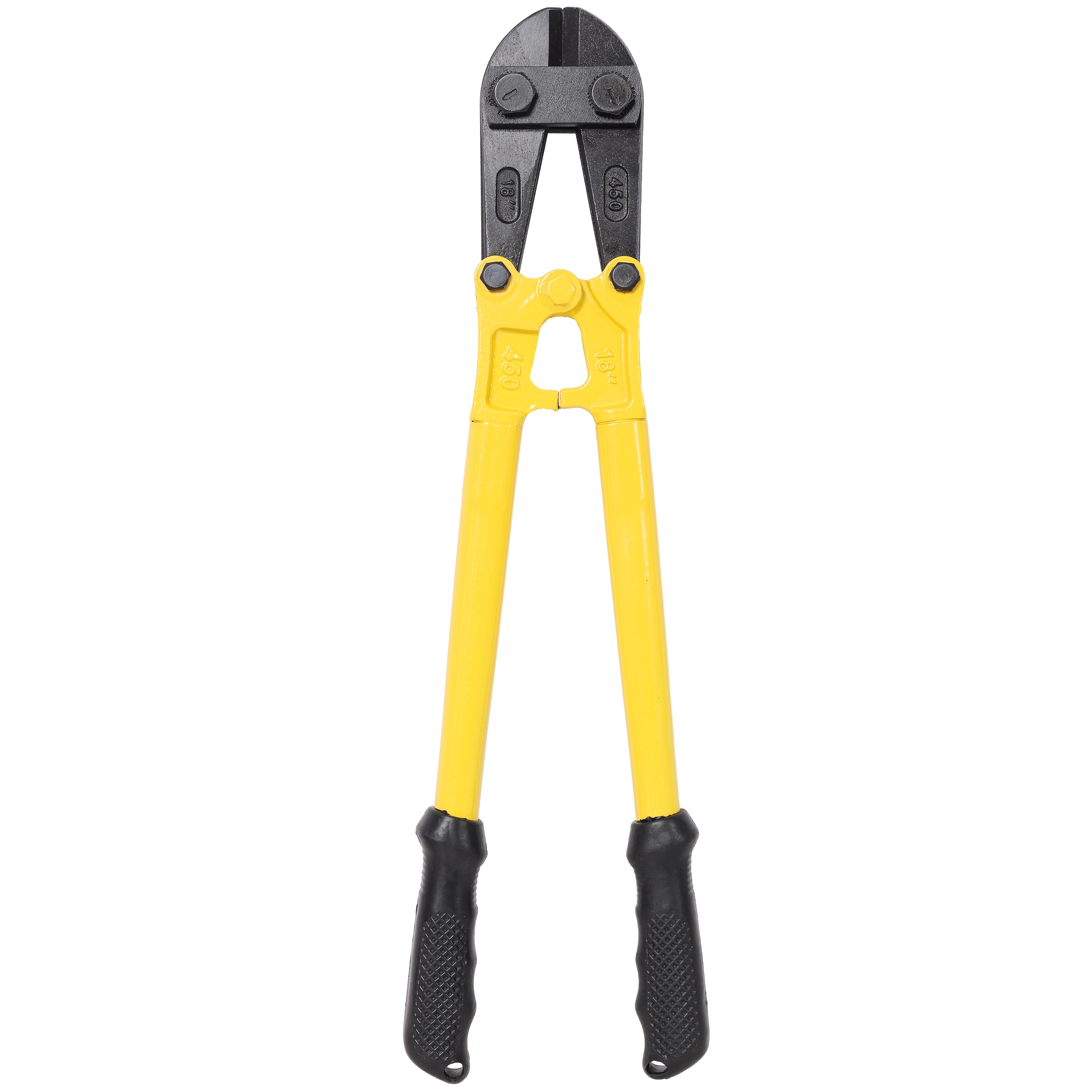 18' Heavy-Duty Medium Bolt Cutter for Fence, Steel Wire, Chain, Screws, Rivets & Medium Padlocks, Ergonomic Soft Rubber Grip Handle