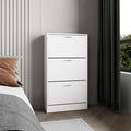 Inola High Pull Down Shoe Rack, Shoe Storage, Entryway, Bedroom, White