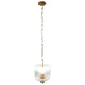 Garnet Pendant Lamp - Coarse Gold with Clear Glass for Chic Interior Lighting