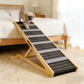 2026 Upgraded Dog Ramp for Couch, Small Dog Ramp for Sofa, 6 Adjustable Height from 14'' to 25', Portable Stable Pet Steps with Non-Slip Pad, Pet Ramps Use for Sofa Couch Stairs