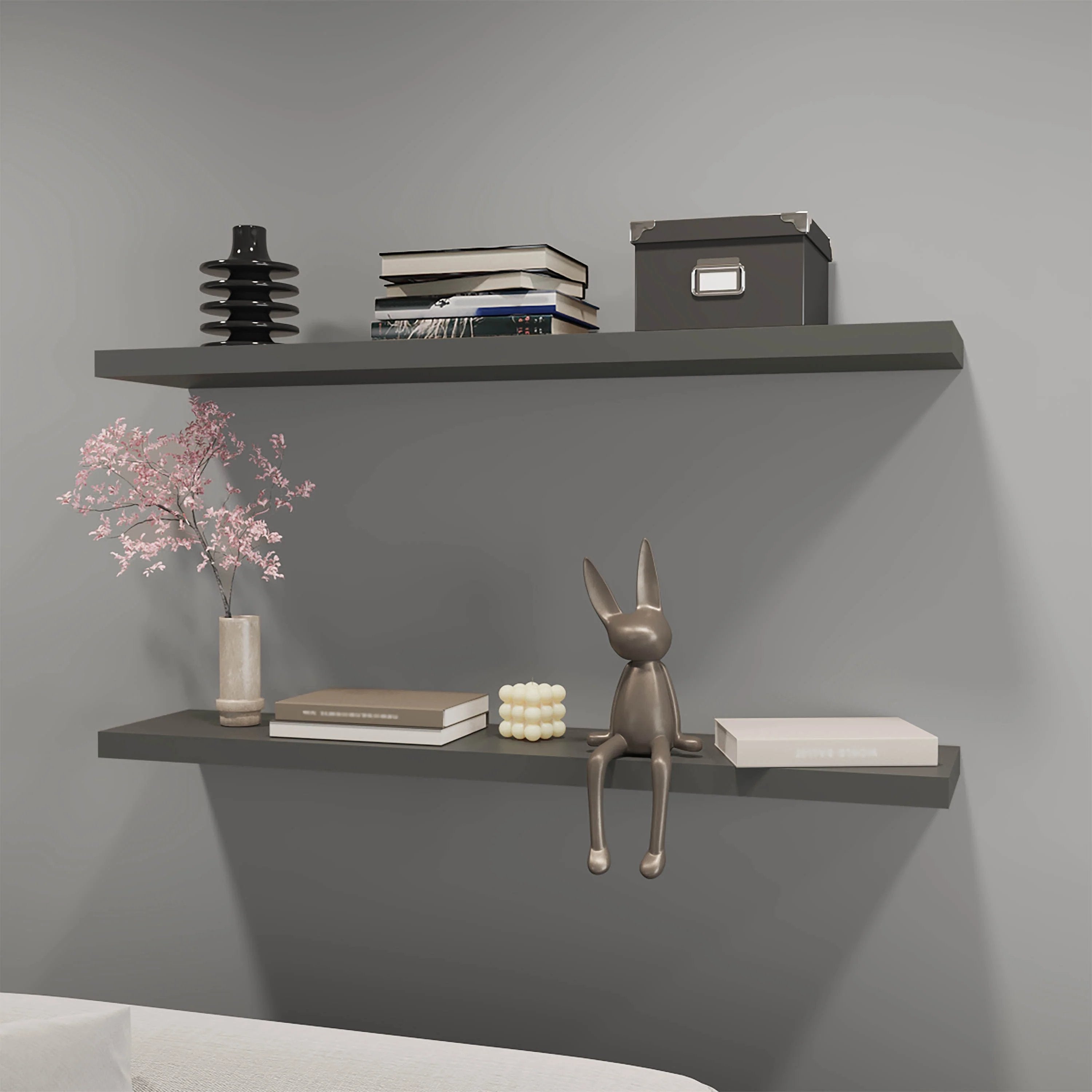 Grey  Floating Shelf