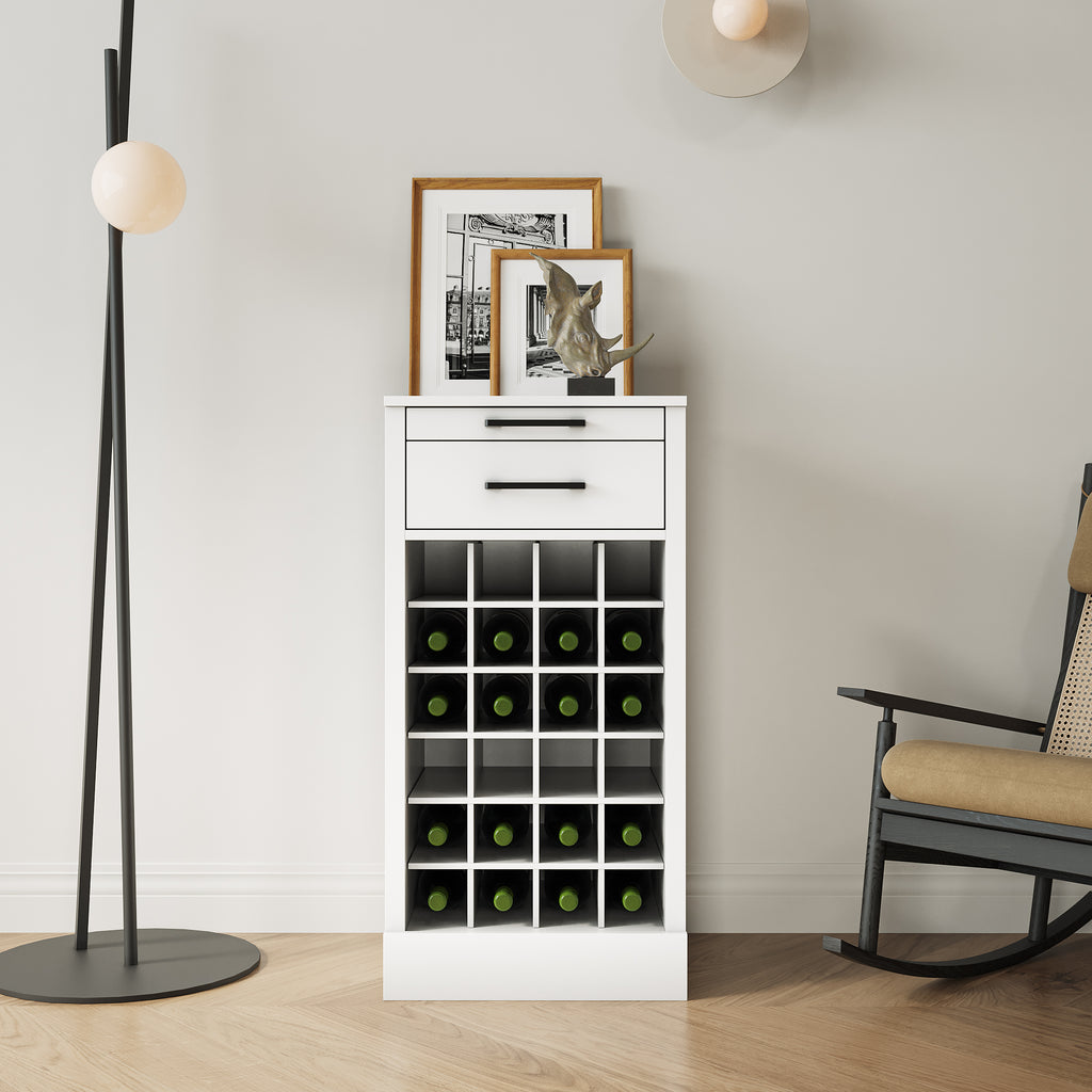 WHITE  color modular 24  wine bar cabinet Buffet Cabinet