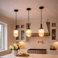 Giza Pendant Lamp - Black and Clear