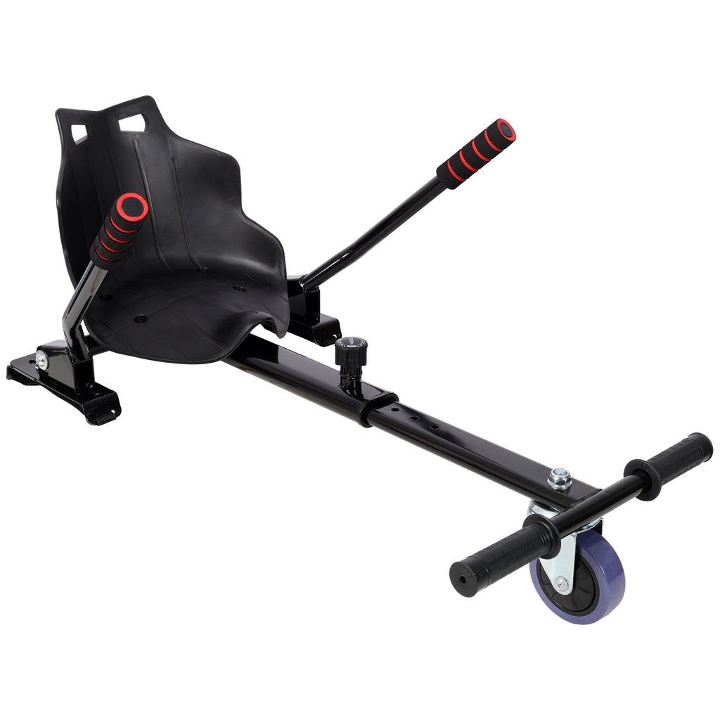 Hoverboard Seat Attachment Go-Kart,Fits 6.5' 8'10' Hoverboards,Sturdy Adjustable Off-Road Frame,Hover Cart for Family Fun,not include Hoverboard,Black