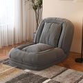 Upholstered  Human Dog Bed for Adults and Pets, Foldable Lazy Sofa Bed with 5 Adjustable Position, Includes 2 Soft Pillows for Bedroom, Living Room, Reading Corner(Grey)