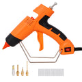 150W Hot Glue Gun, Professional Glue Gun with 4 Replacement Nozzles, DIY Craft Repair Thermo Tool with 24Pcs Highly Viscous Glue Sticks