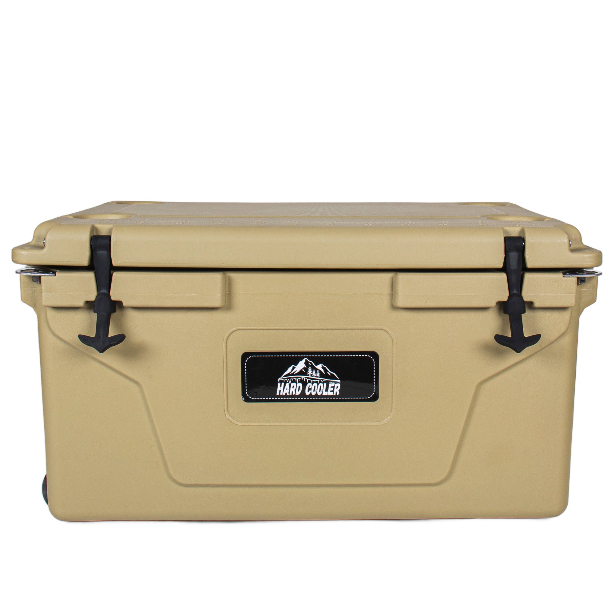 110 Quart Khaki Cooler, Rotomolded Insulated Ice Chest – Heavy-Duty Hard Shell Cooler with 6–10 Day Ice Retention for Camping, Fishing, Tailgating & Outdoor Adventures