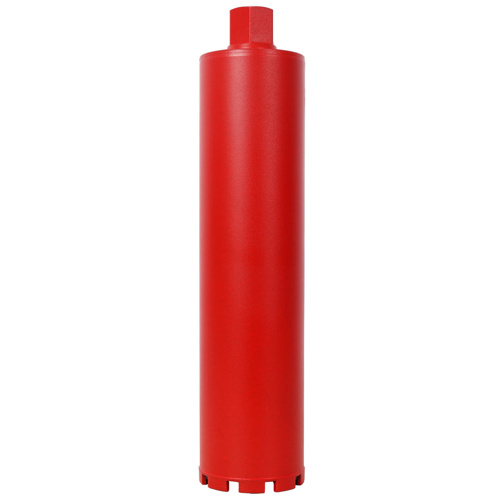 4 Inch Diamond Core Drill Bits,1-1/4'-7 Thread Diamond Core Bit for Cured Concrete with Rebar, Hard Masonry, Brick Block, Stucco, Stone,Flat