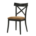 Brown and Black Side Chair (Set of 2)