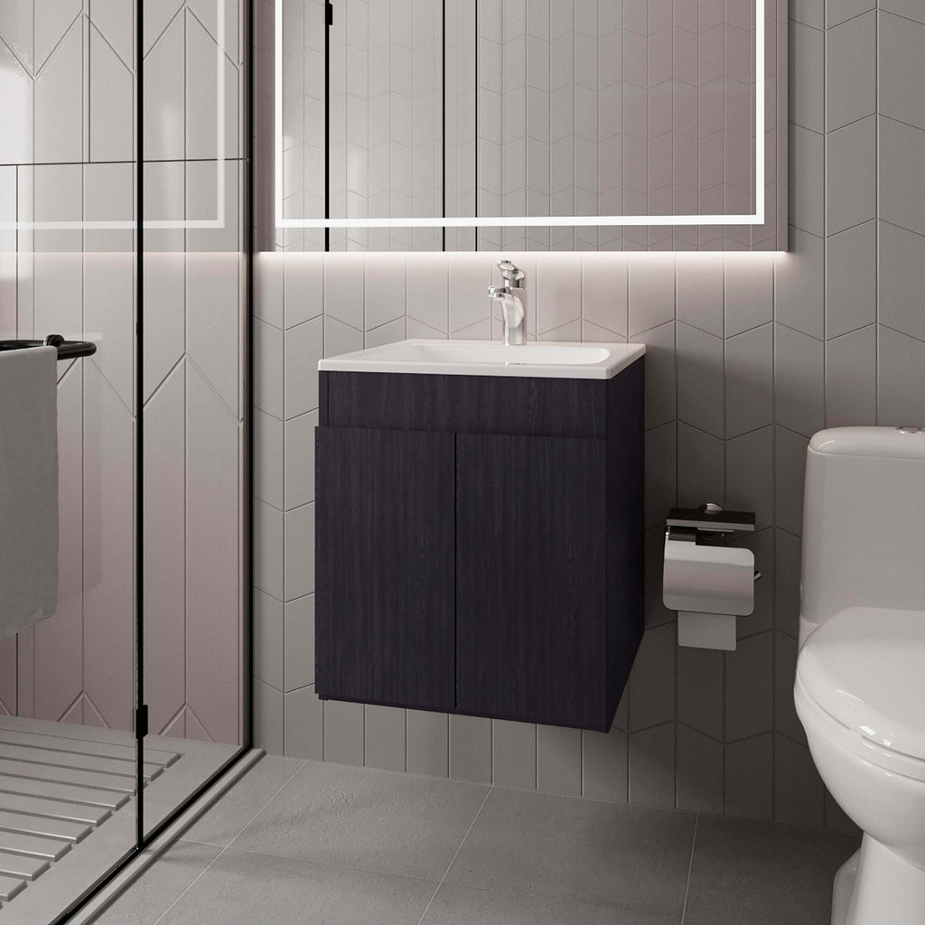 Wengue Bathroom Vanity with two Doors