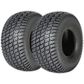 Set of 2 20x10.00-8 Lawn Mower Tires, 4-Ply Tubeless Turf Tread Heavy Duty, Tire Only No Rim, Fits 8' Rim for Large Garden Tractors, 1190 lbs Capacity