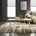 Arona Mid-Century Modern Wood Shelf Coffee Table