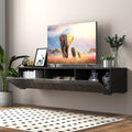 Modern Entertainment Center with Storage   Media Console for Living Room