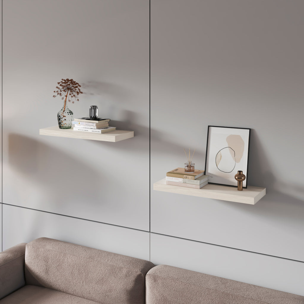 White Oak Floating Shelf