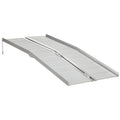 HOMCOM Textured Aluminum Folding Wheelchair Handicap Ramp, 6'
