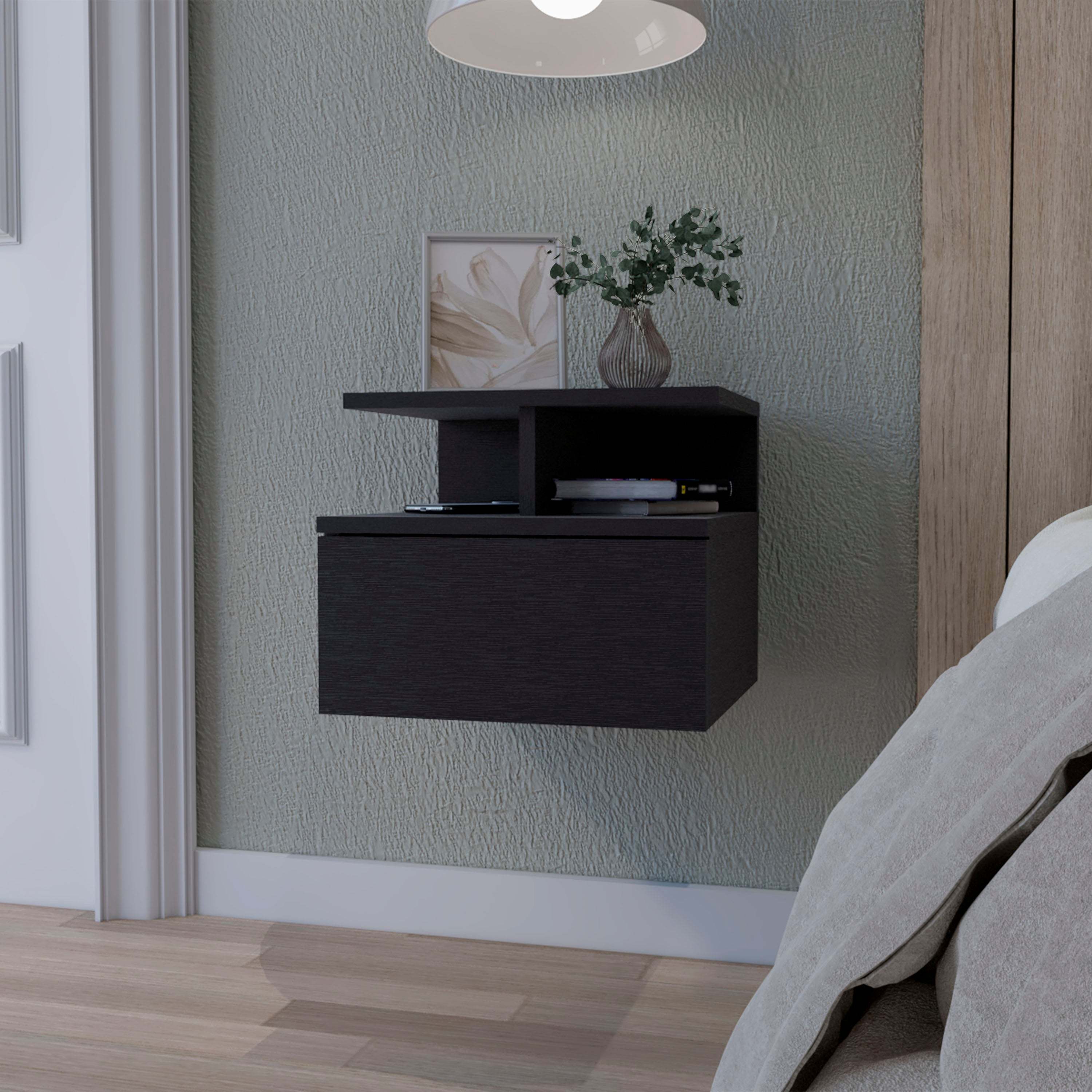 Mason Wenge 1-Drawer Floating Nightstand