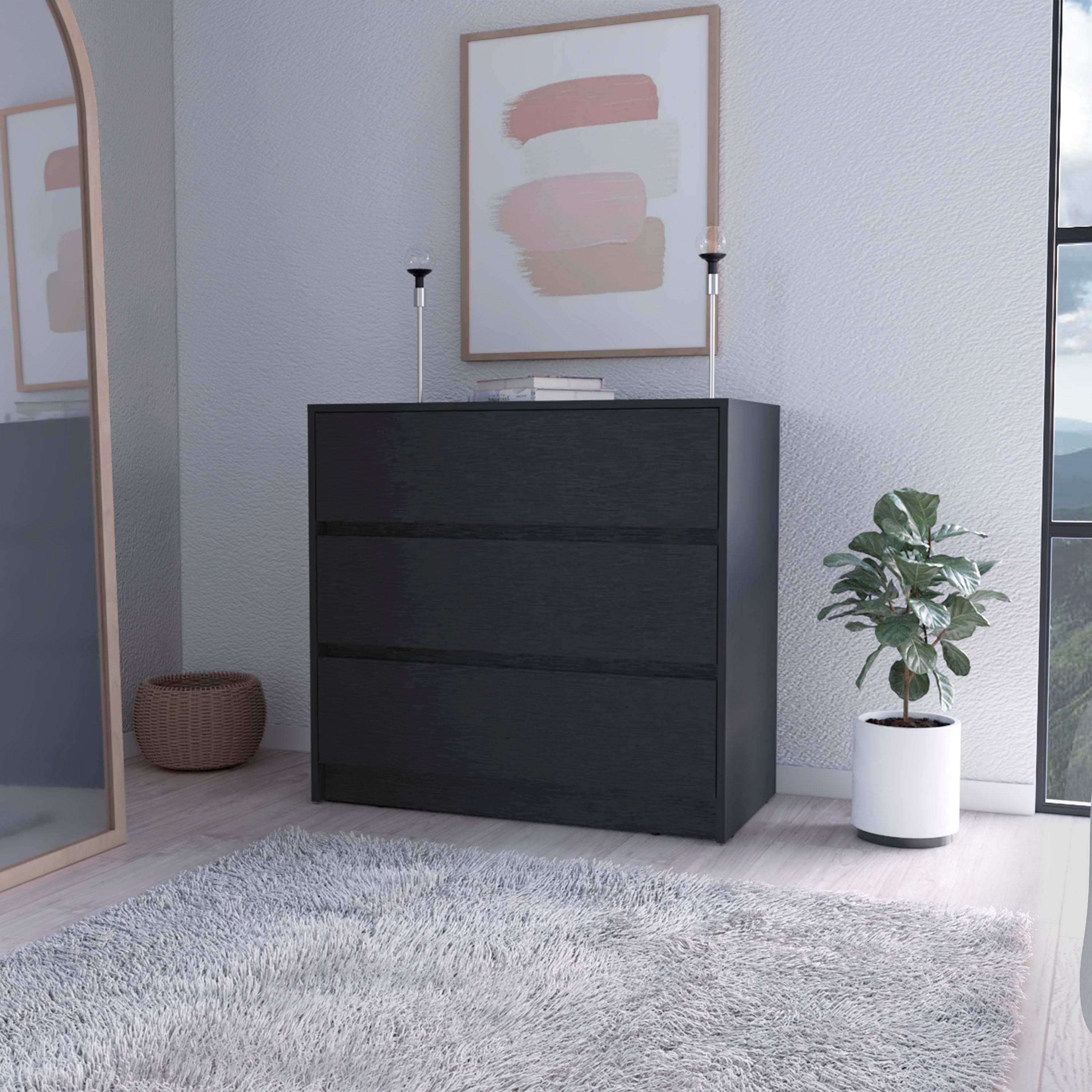 Wenge 3-Drawer Dresser