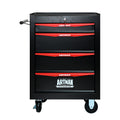 Rolling Metal Tool Chest with 4 Drawers, 20' 4-Drawer Tool Chest Cabinet with Ball Bearing Drawer Slides, Steel Tool Storage Box Organizer -BLACK&RED
