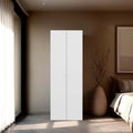 White 2-Door Tall Wardrobe Cabinet