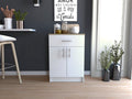 Mayorca Base Pantry Cabinet, One Drawer, Two Interior Shelves -White / Light Oak