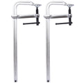 Bar Clamps Set, Drop Forged Steel Bar Clamps, Steel F Clamps for Welding, Woodworking, Metal working, DIY and Crafts,16 inch x 4-3/4 inch Throat,Pack of 2