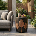 Outdoor LightWeight Concrete Side Table,Copper_73440.00