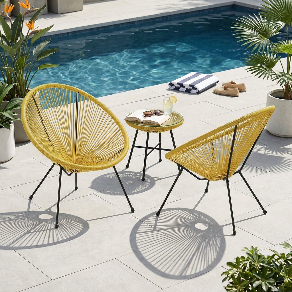 ANSON  CHAIR (SET OF 2) - YELLOW