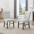 Sorlen Modern Gray Upholstered Dining Chairs, Set of 2