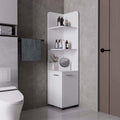 Klay 2-Door 4-Shelf Tall Storage Cabinet White