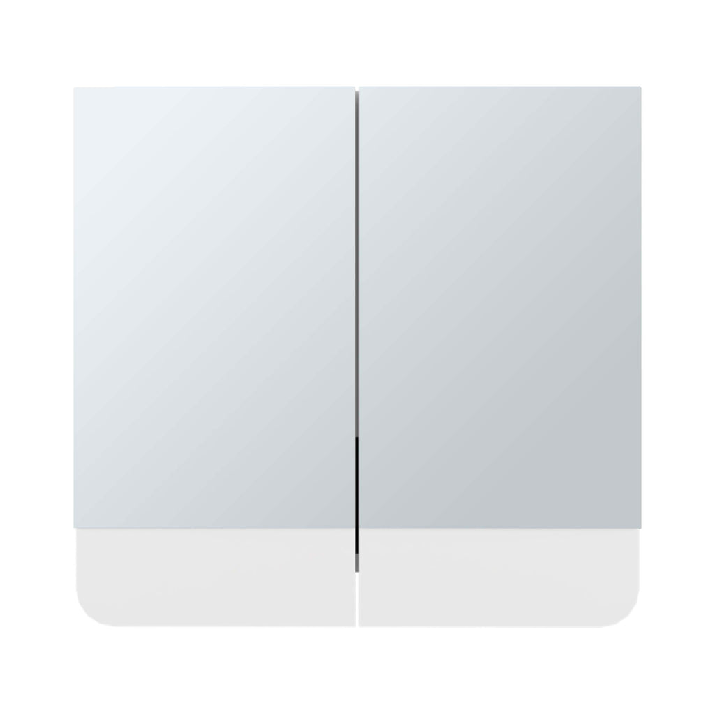 White 2-Door Medicine Cabinet with Three Spacious Shelf