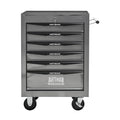Rolling Metal Tool Chest with 6 Drawers, 20' 6-Drawer Tool Chest Cabinet with Ball Bearing Drawer Slides, Steel Tool Storage Box Organizer -SILVER