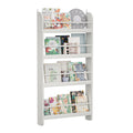 4-Tier Kids Bookshelf, Wall Mounted Kids Bookcases Organizer for Toys and Books
