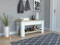 Karmen 1-Shelf Lid Top Storage Table Light Oak and White