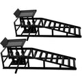 Auto Car Truck Service Ramps Lifts, Garage Car Lift Hydraulic Ramps Black 5 Ton,Automotive Hydraulic Lift Repair Frame Lift(2 Pack) black
