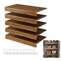 ( 30*12 INCH ) 5 Pcs Wire Shelf Covers, Foamed PVC Wire Rack Covers for Removable Closet (Not Wood), Pantry Shelves for Cabinet Bathroom Kitchen Shelving Decoration ( WALNUT Color )