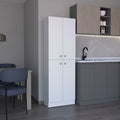 Lynch Kitchen Pantry Storage Cabinet 71' Height, With 4 Doors, 5 Adjustable Shelves, Freestanding Cupboard for Dining Room Living Room, Laundry