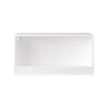 Open Toy Storage Box for Kids, White Wooden Organizer Bin for Plush Toys, Books, Nursery or Playroom Use