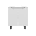 White Bathroom Vanity Cabinet for Pedestal Sink