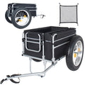Upgraded 23'x4.0 Fat Tires Bike Cargo Trailer, 150LBS Load Capacity Heavy-Duty Bicycle Wagon Cart, Foldable Compact Storage, Universal Safe Hitch System, for Camping, Groceries & Hauling Essentials