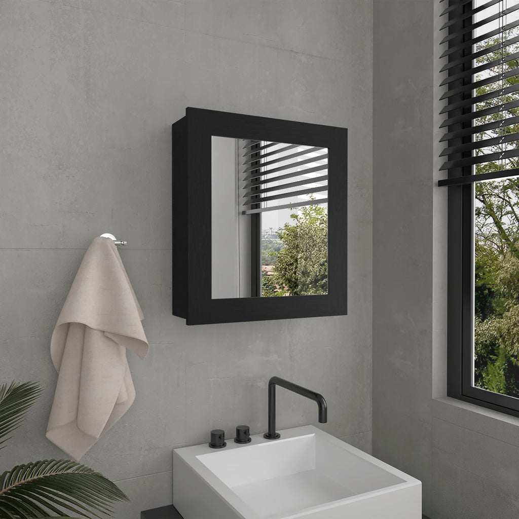 Luma Medicine Cabinet with Mirror Door 20.5' High Cabinet Organizer with Two interior Shelves  for Bathroom, Kitchen, Mudroom
