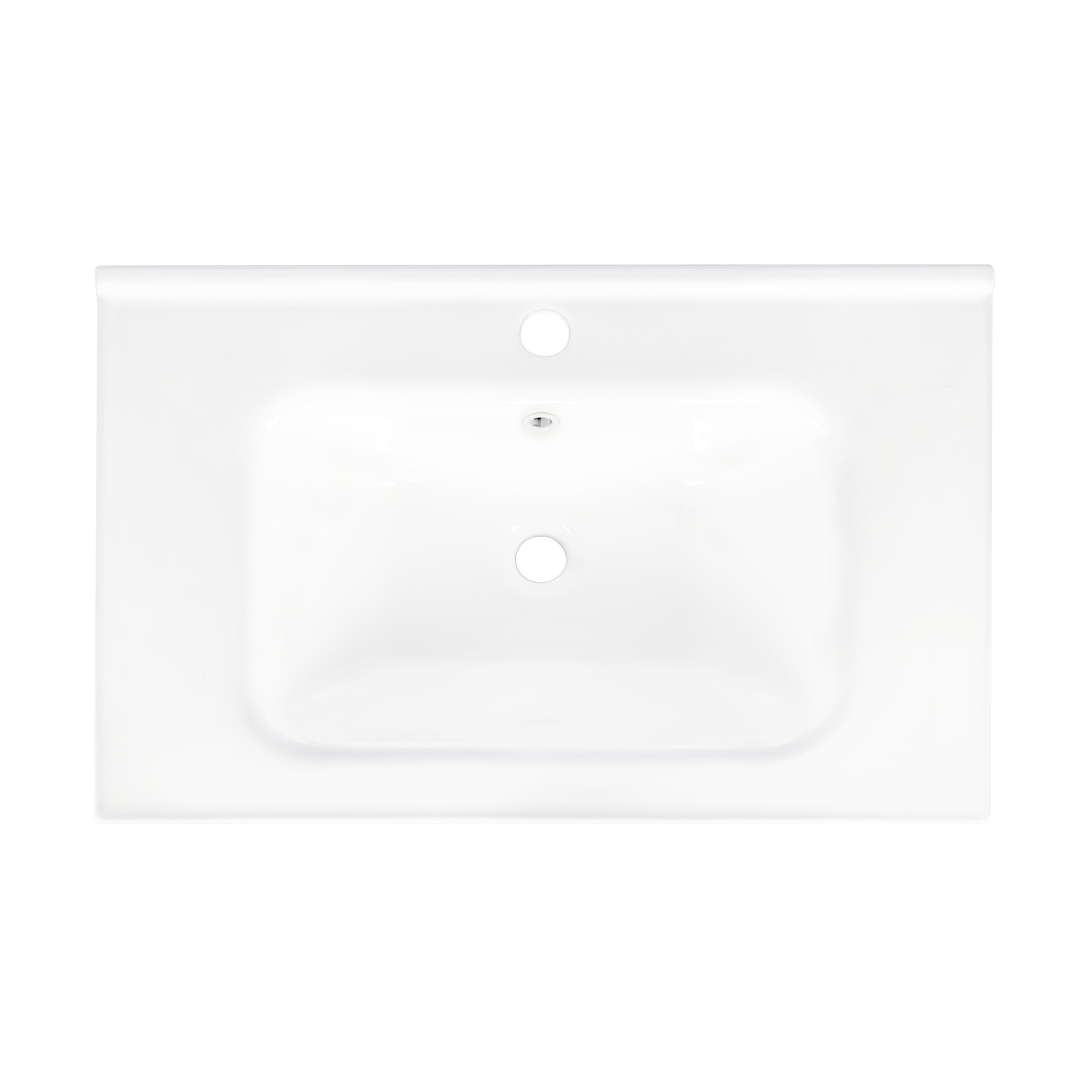 27.8' White Ceramic Basin, Only Ceramic Sink, Without Cabinet