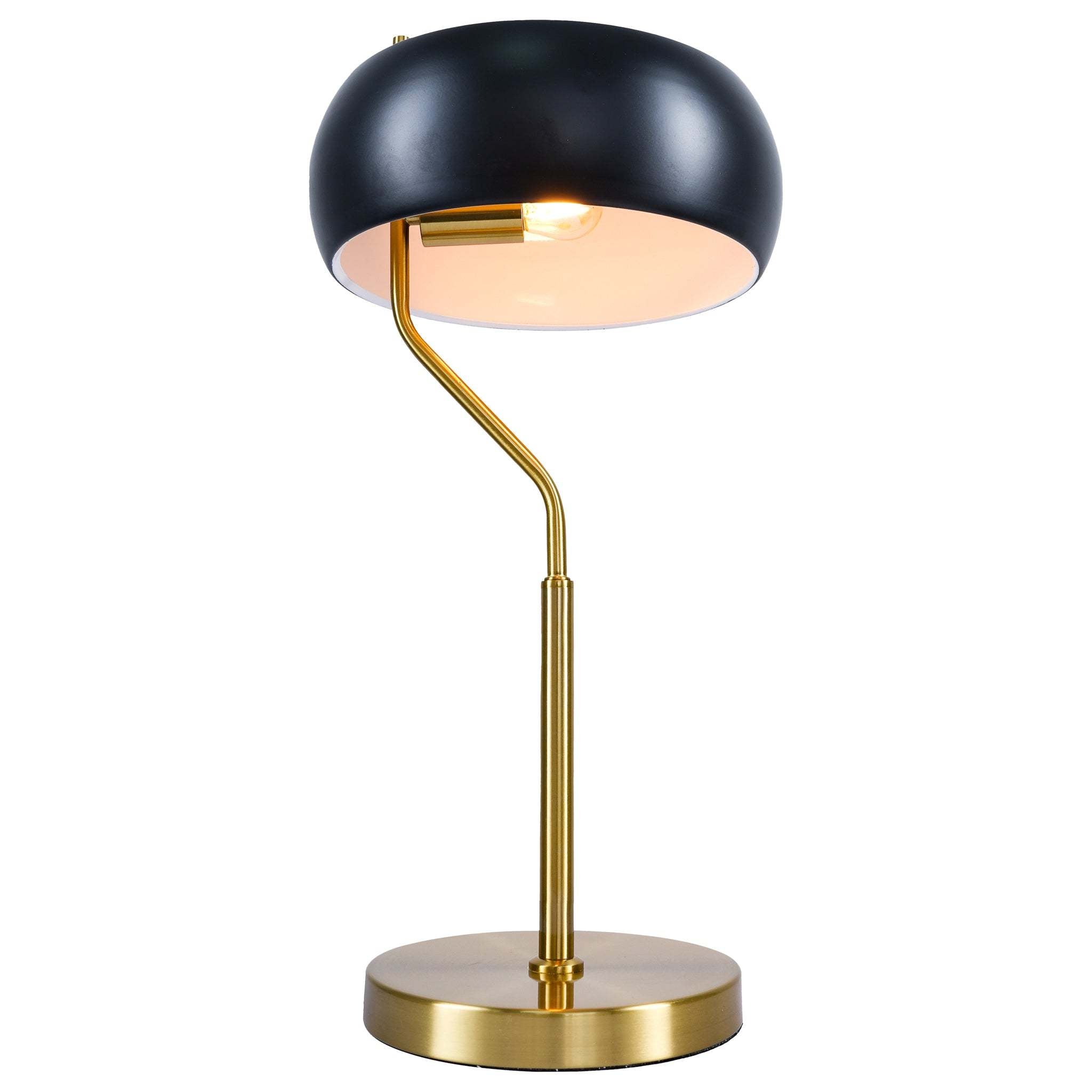 Minimalist Wooden Table Lamp Dimmable Black Outer White Inner Flux Lamp 110-120V